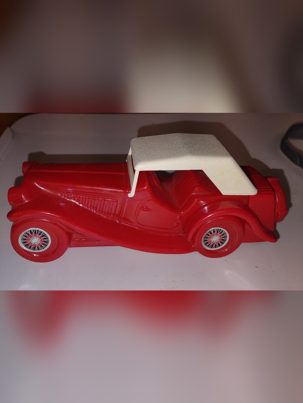 Vintage 70s Avon Orange 36 FORD Coup w/ Rumble Seat Empty Container